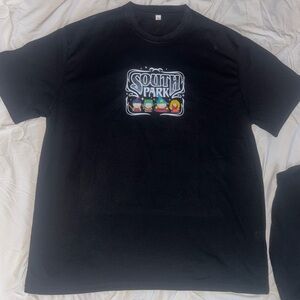 South Park Black Graphic T-Shirt XL Movies Industry Promotional Movie Tee